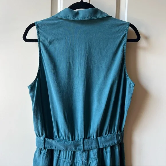 NWT Olive Green Sleeveless Odette Jumpsuit - Size Medium - Picture 6 of 11
